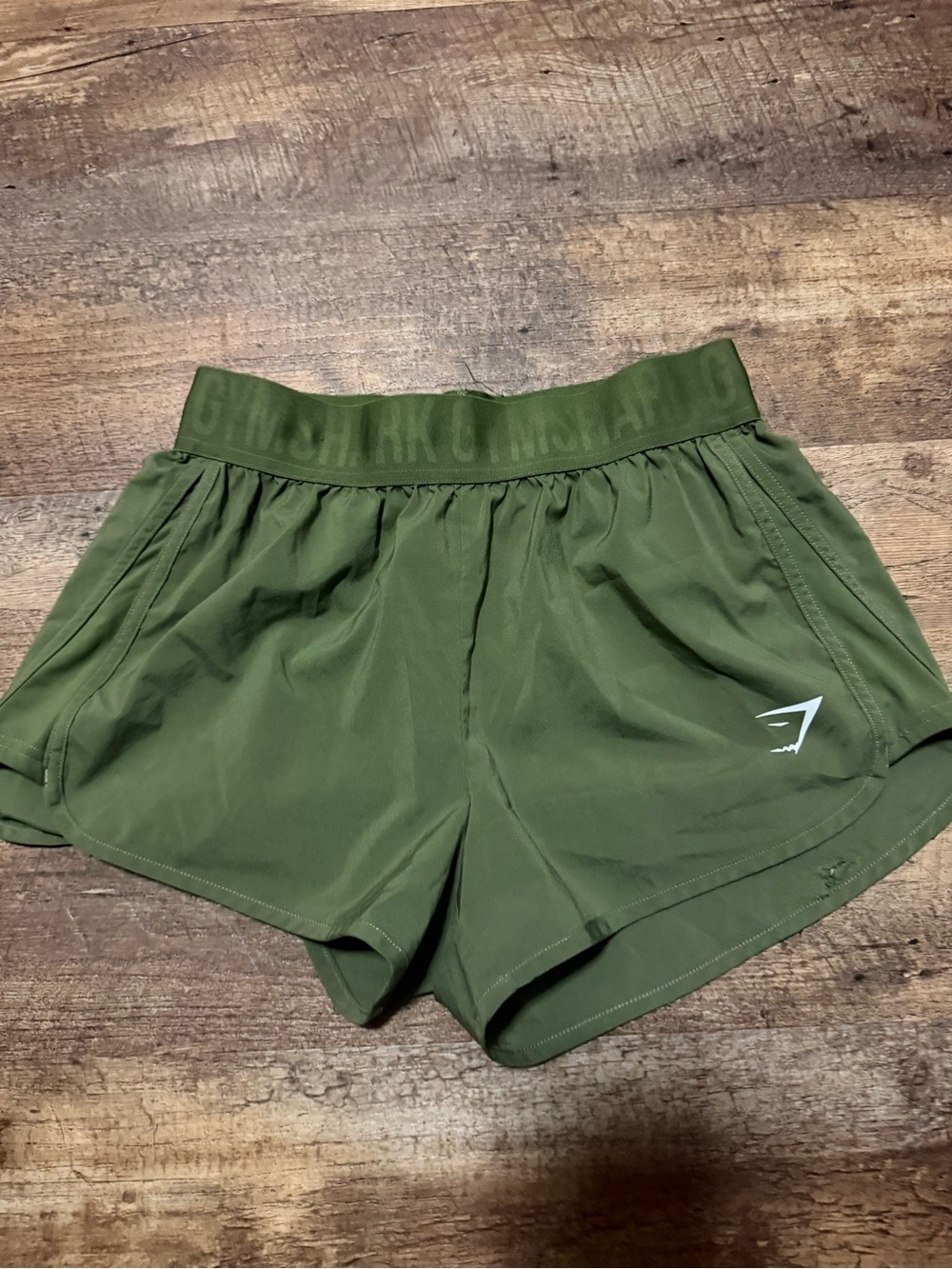 Gymshark Women’s Olive Athletic Running Shorts